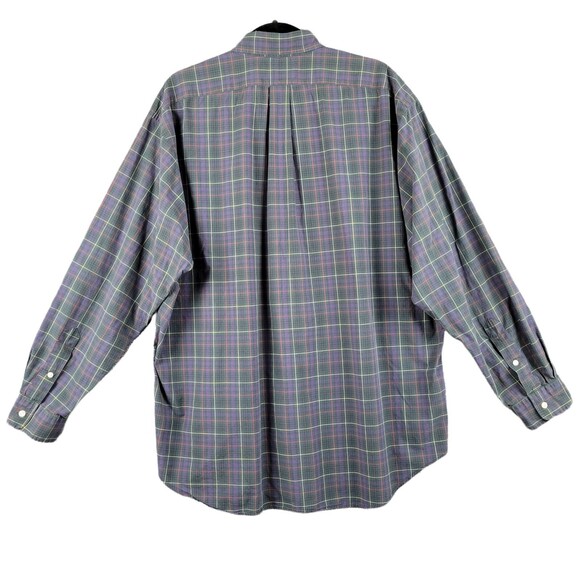 RALPH LAUREN Green Plaid Blake Cotton Long Sleeve Button Down Shirt SIZE XL - Picture 2 of 12